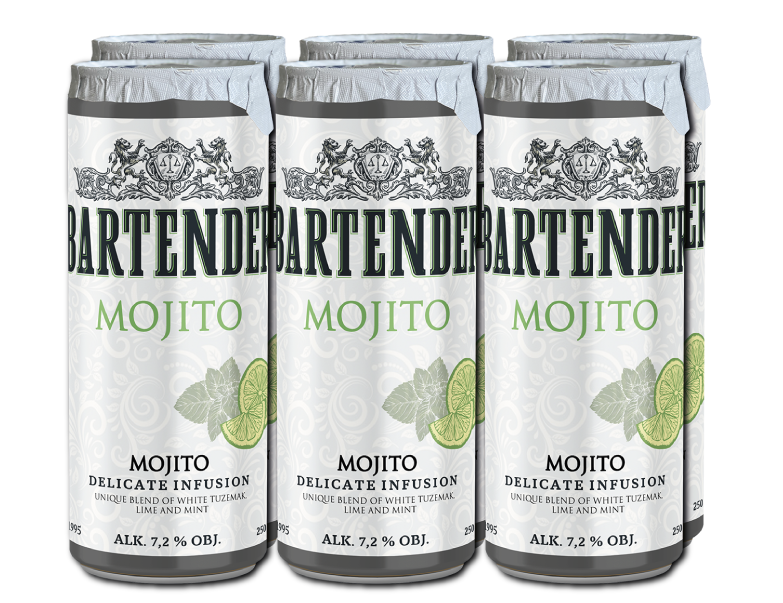BARTENDER Mojito cocktail 7,2% alk.