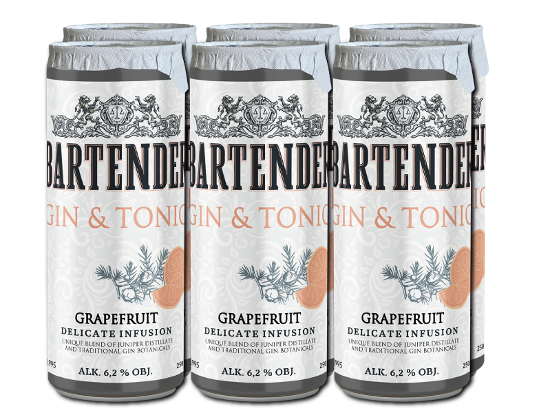 BARTENDER - Gin & Tonic grapefruit 6,2% alk.